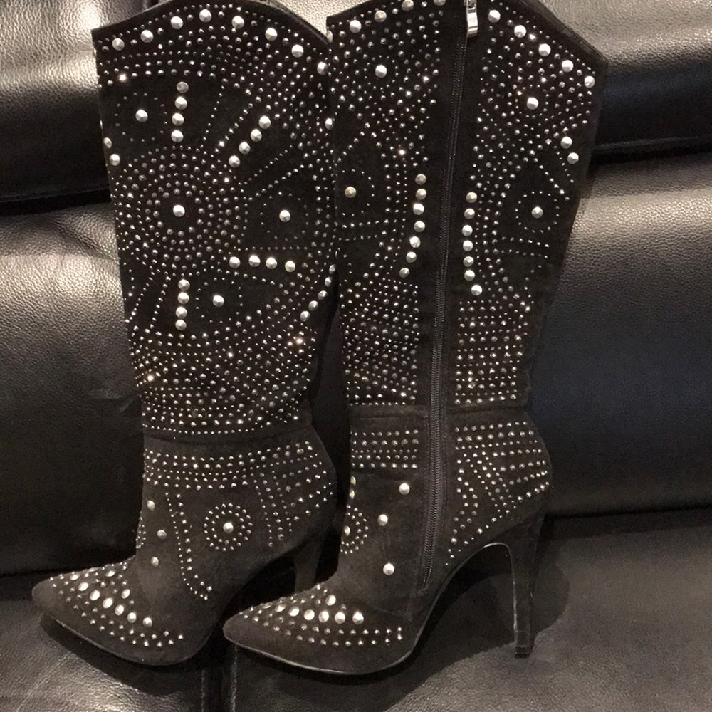 Studded STYLETTO boots